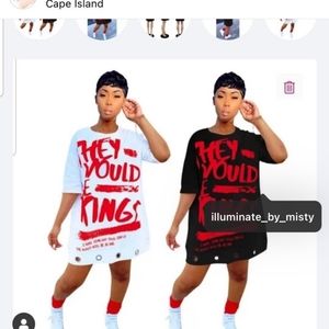 They would be kings shirt dress